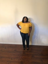 Load image into Gallery viewer, Ruffled Crochet Blouse