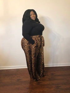 Leopard Spice Palazzo Pants