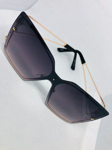 Classic Square Sunglasses - Black