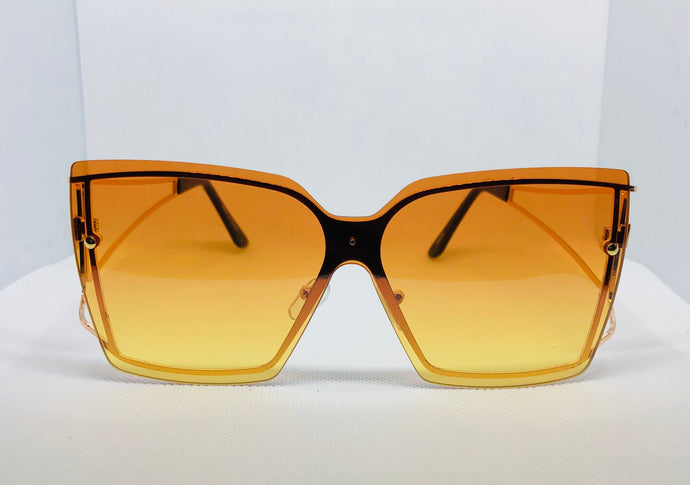 Classic Square Sunglasses - Orange