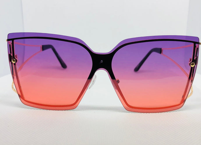 Classic Square Sunglasses - Purple