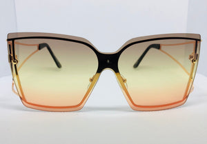 Classic Square Sunglasses - Yellow