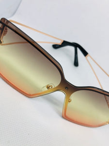 Classic Square Sunglasses - Yellow