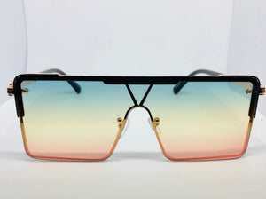 Oversize Square Sunglasses - Blue