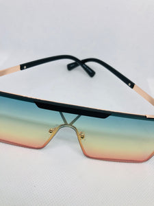 Oversize Square Sunglasses - Blue