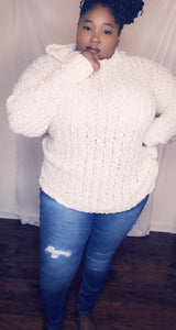 Popcorn Tunic Hoodie Sweater